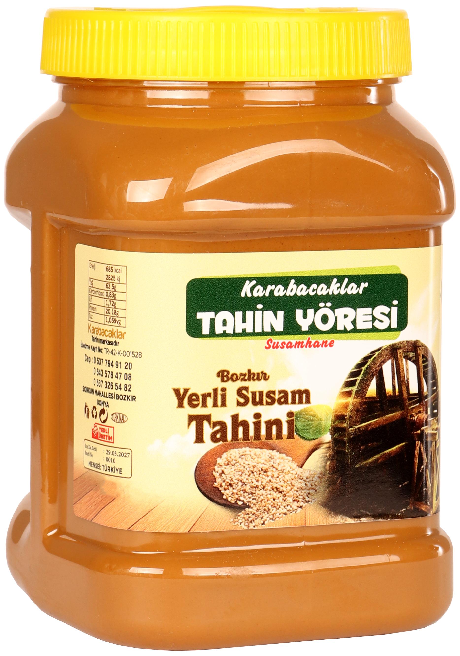 Tahin Yöresi Kepekli Bozkır Tahini Net 930 Gr