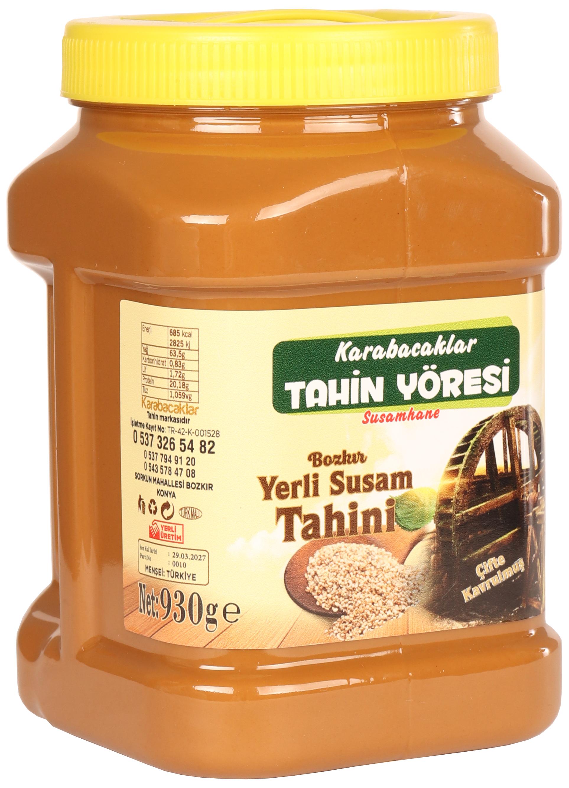 Tahin Yöresi Kepeksiz Bozkır Tahini Net 930 Gr