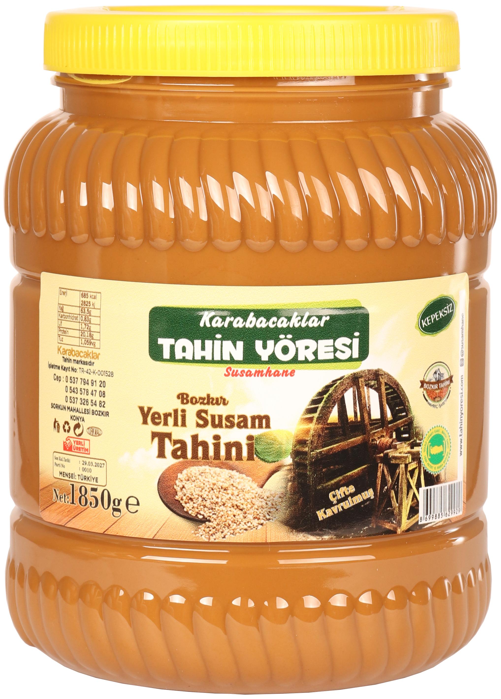 Tahin Yöresi Kepeksiz Bozkır Tahini Net 1850 Gr