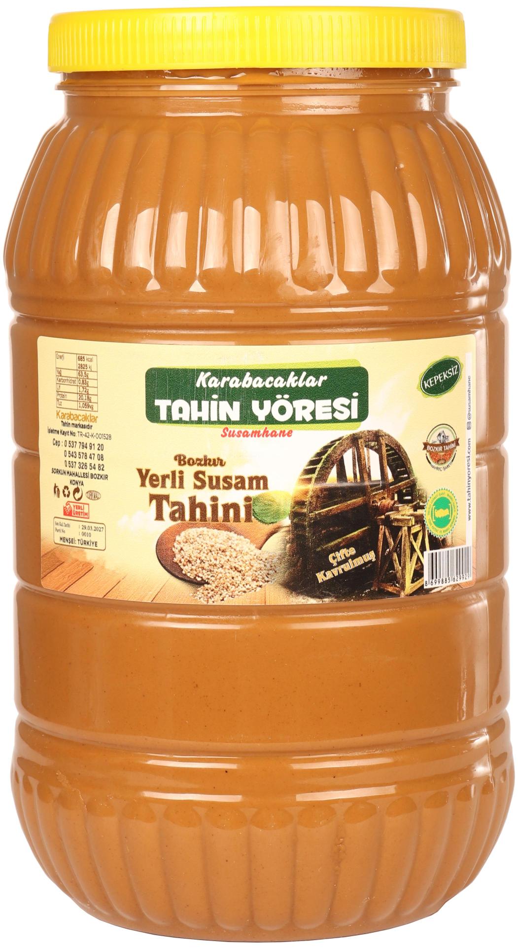 Tahin Yöresi Kepeksiz Bozkır Tahini Net 2900 Gr