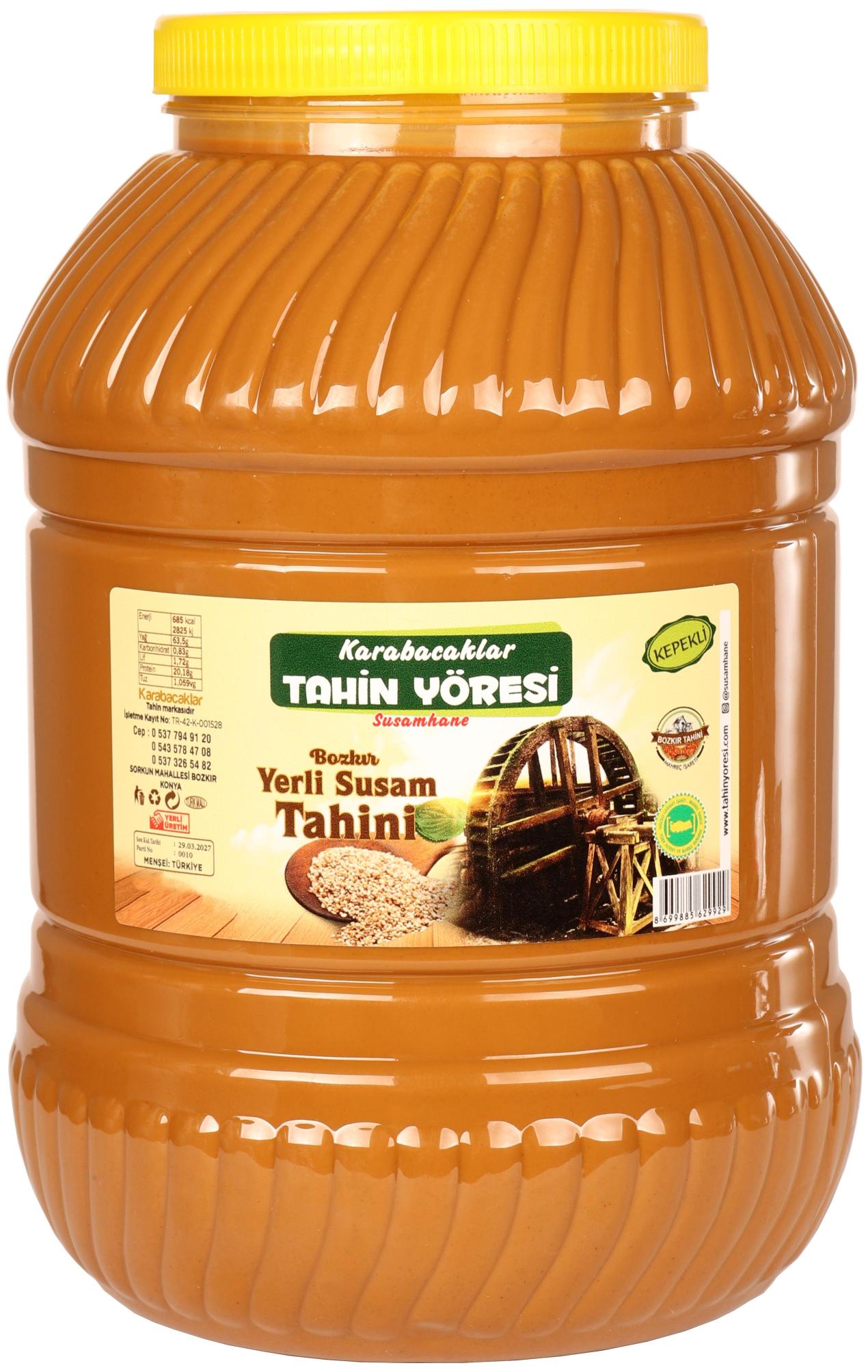 Tahin Yöresi Kepekli Bozkır Tahini Net 4930 Gr