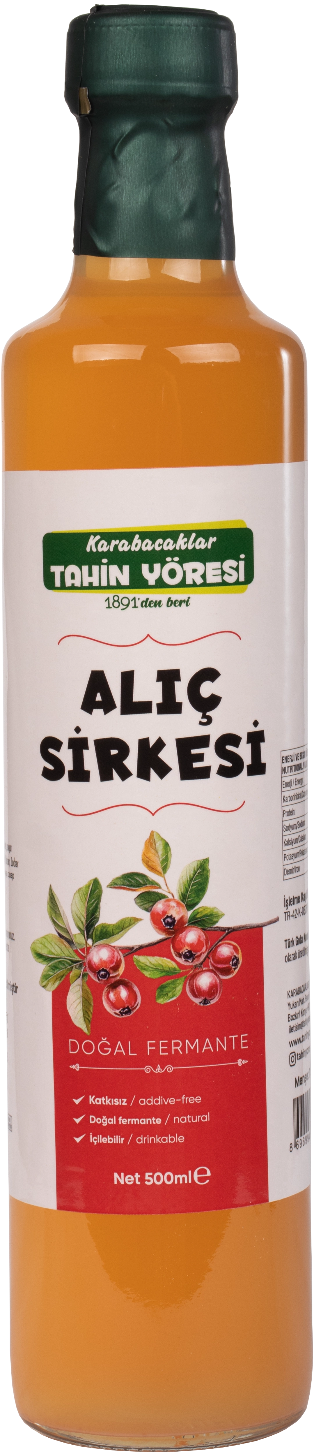Tahin Yöresi Alıç Sirkesi Net 500 ml