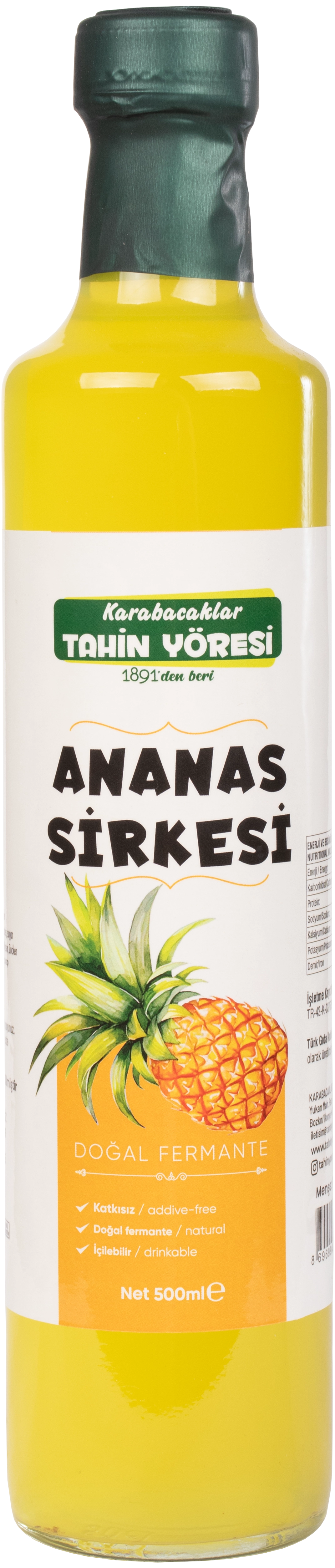 Tahin Yöresi Ananas Sirkesi Net 500 ml