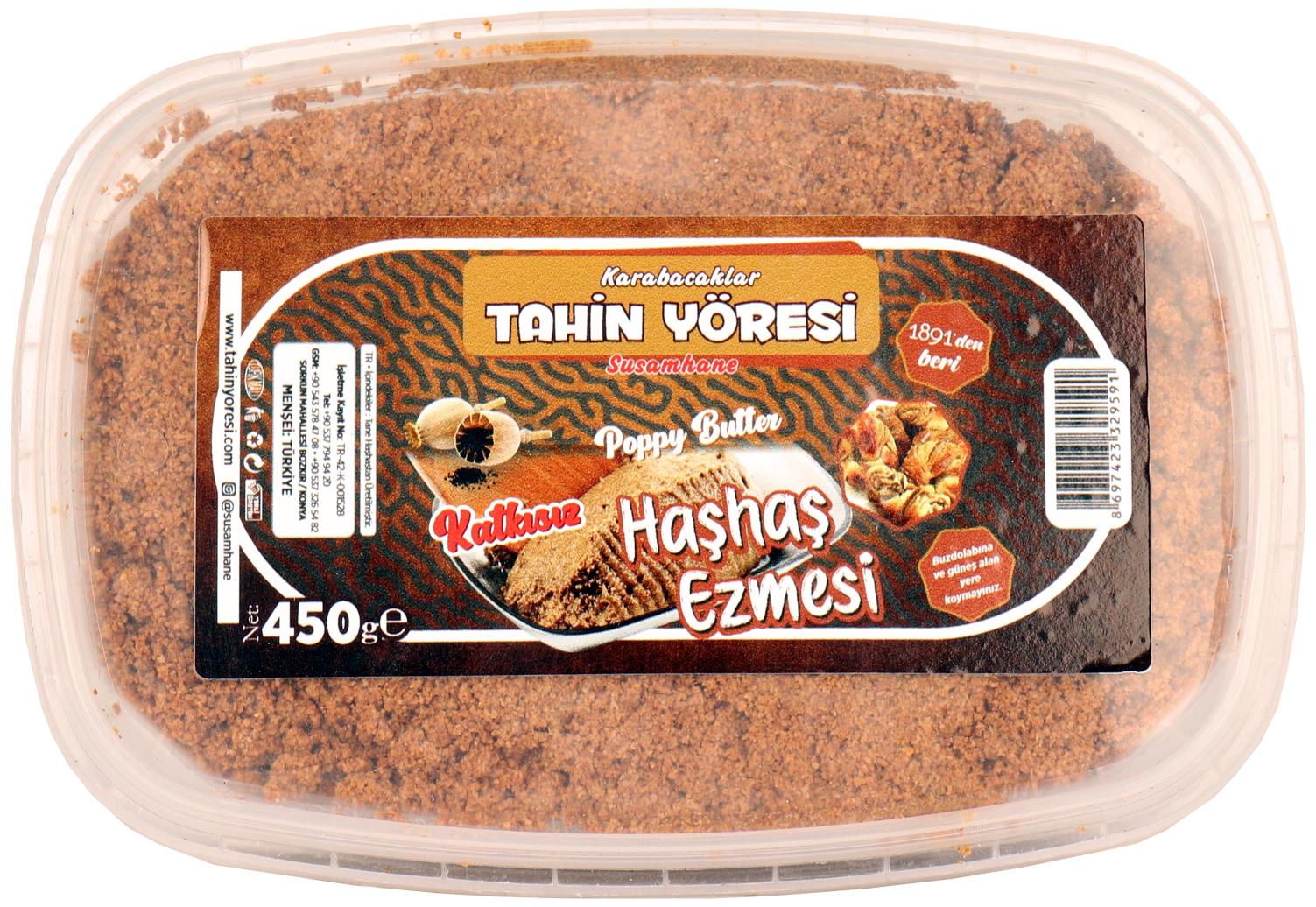 Tahin Yöresi (İnce) Çift Çekim Haşhaş Ezmesi Net 450 Gr