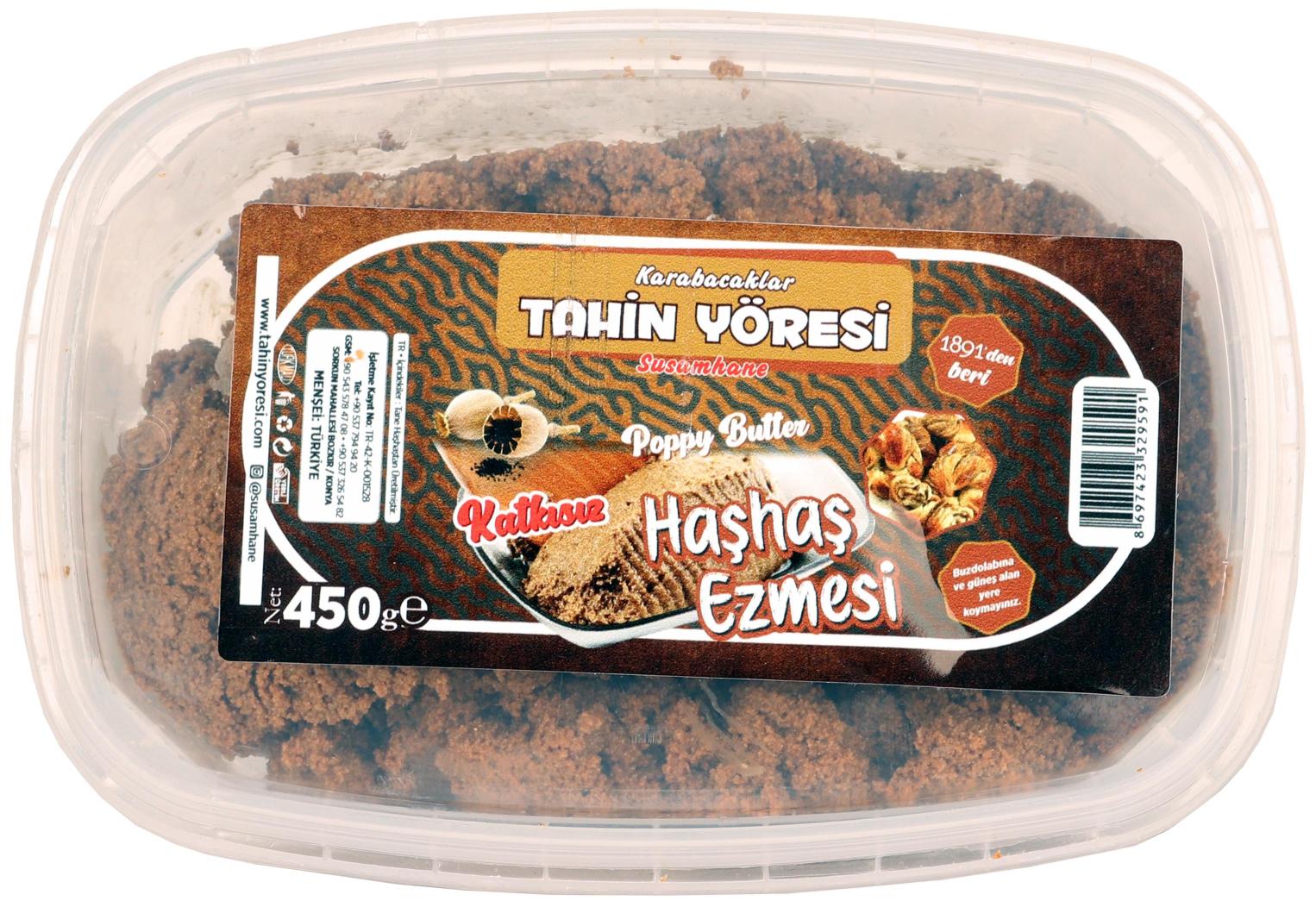 Tahin Yöresi (Kalın) Tek Çekim Haşhaş Ezmesi Net 450 Gr