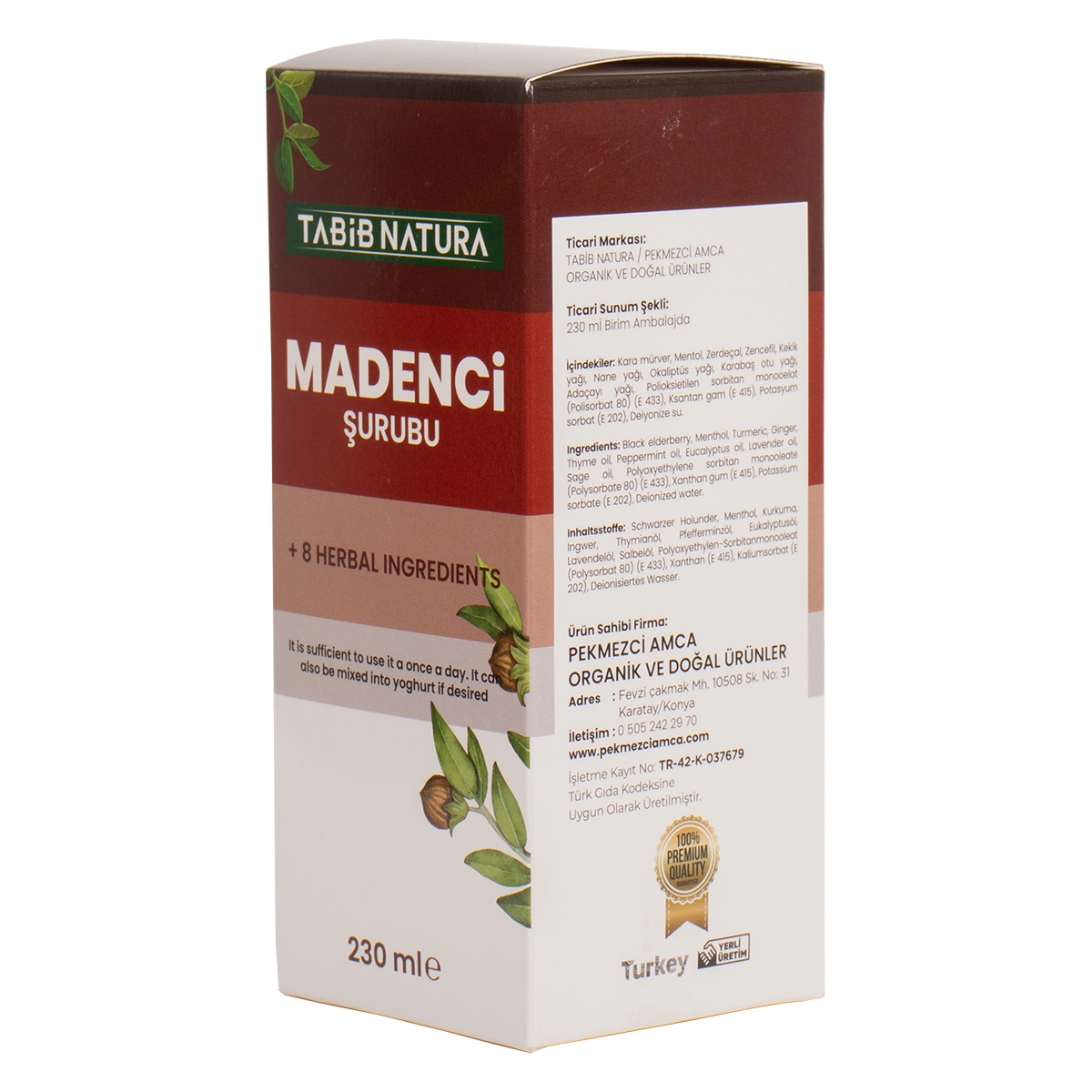 Tabib Natura Madenci Şurubu 230 ml