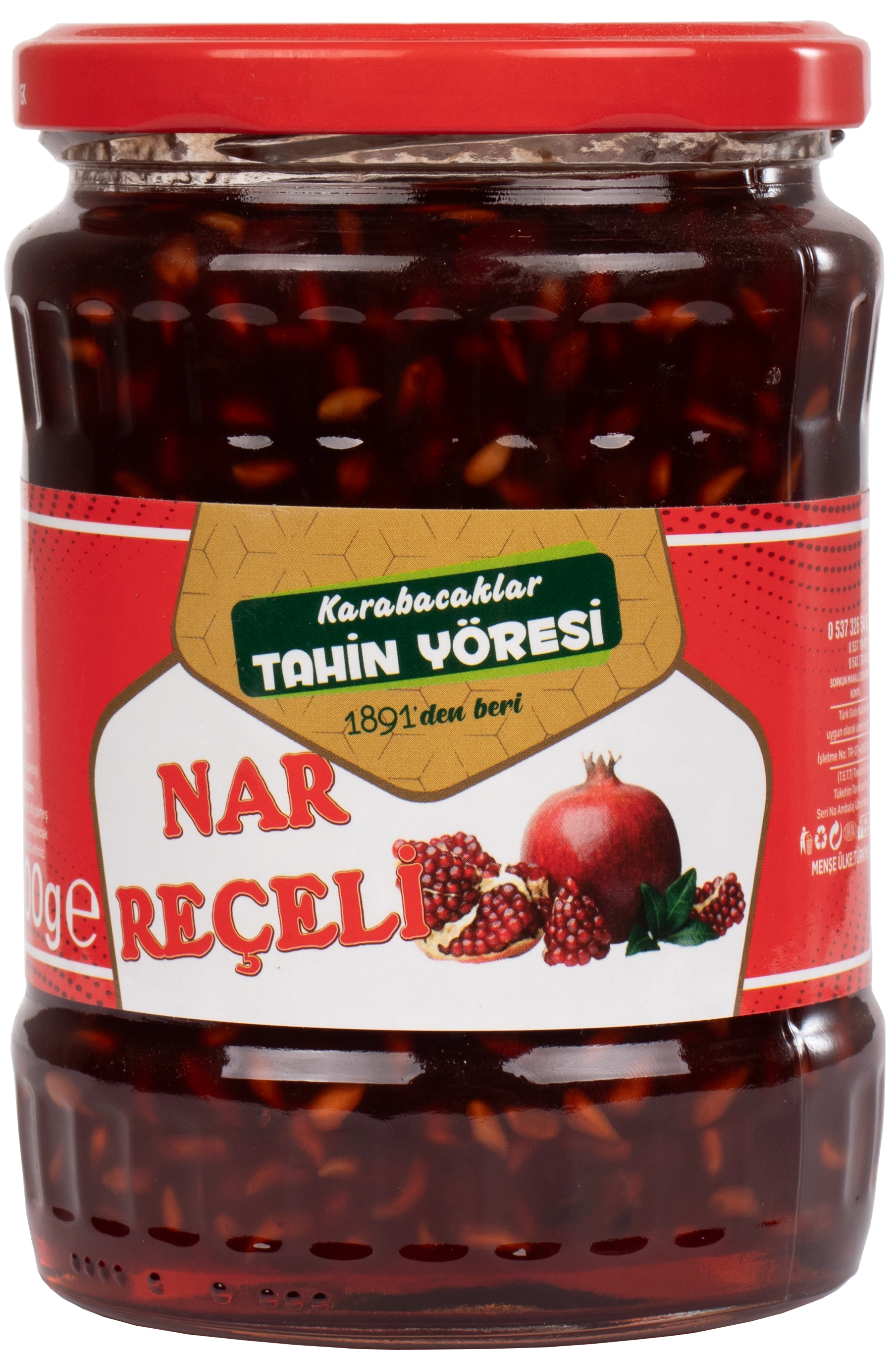 Tahin Yöresi Nar Reçeli Net 800 Gr