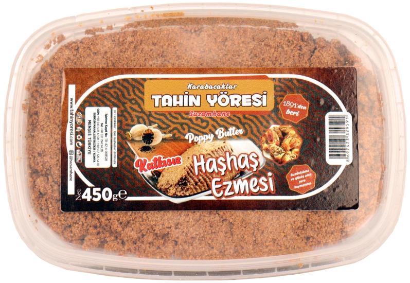 Tahin Yöresi (İnce, Kahvaltılık)Haşhaş Ezmesi