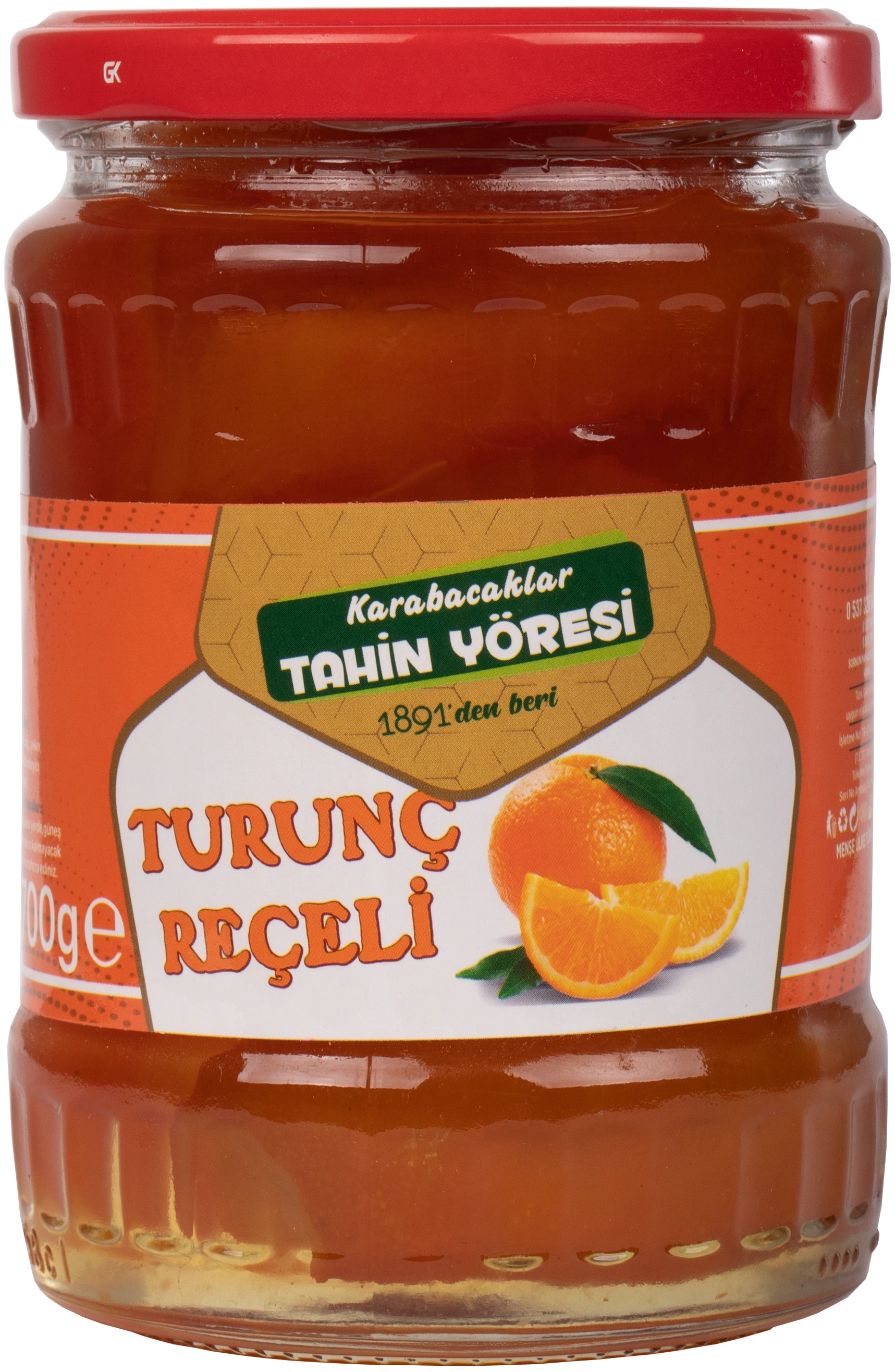 Tahin Yöresi Turunç Reçeli Net 800 Gr