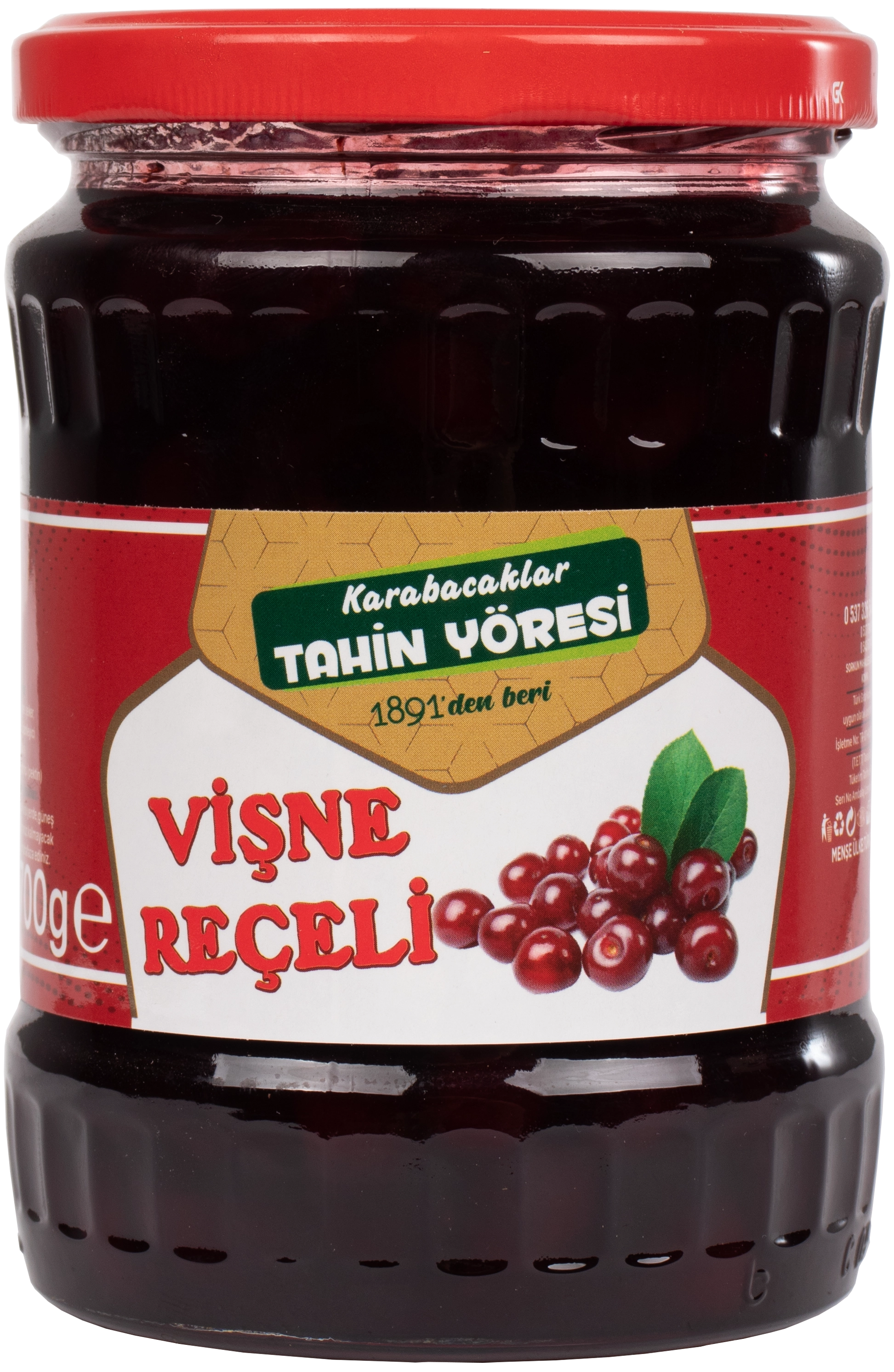 Tahin Yöresi Vişne Reçeli Net 800 Gr
